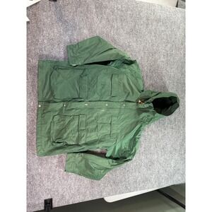 Vintage Woolrich Mountain Parka Jacket Mens Large Green 60/40 Utility 1970s USA